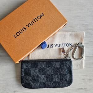 Louis Vuitton Damier Graphite Canvas Pochette Cles Key Pouch